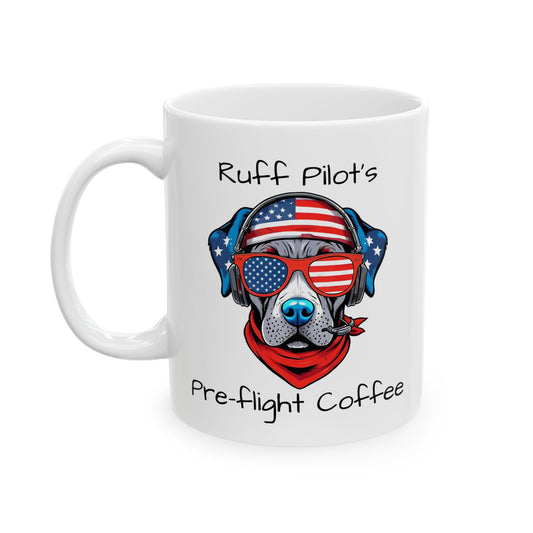 Cool Dog Patriotic Pilot - Snazzle Mug