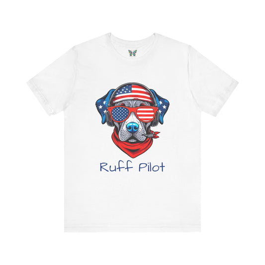 Cool Dog Patriotic Pilot Tee - Snazzle Tee
