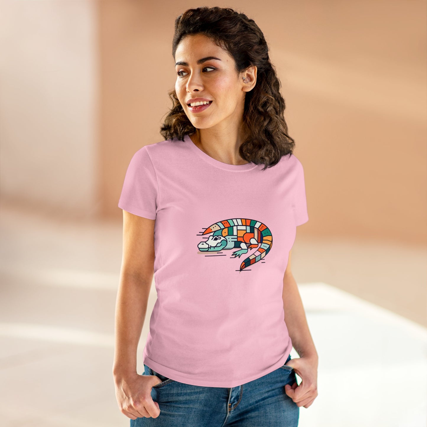Saltwater Crocodile Blissyectic - Women - Snazzle Tee