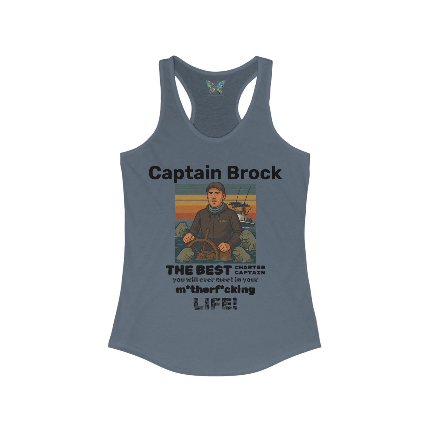 The Best Charter Captain You'll Ever Meet! - Personalizable - Women - Snazzle Tank