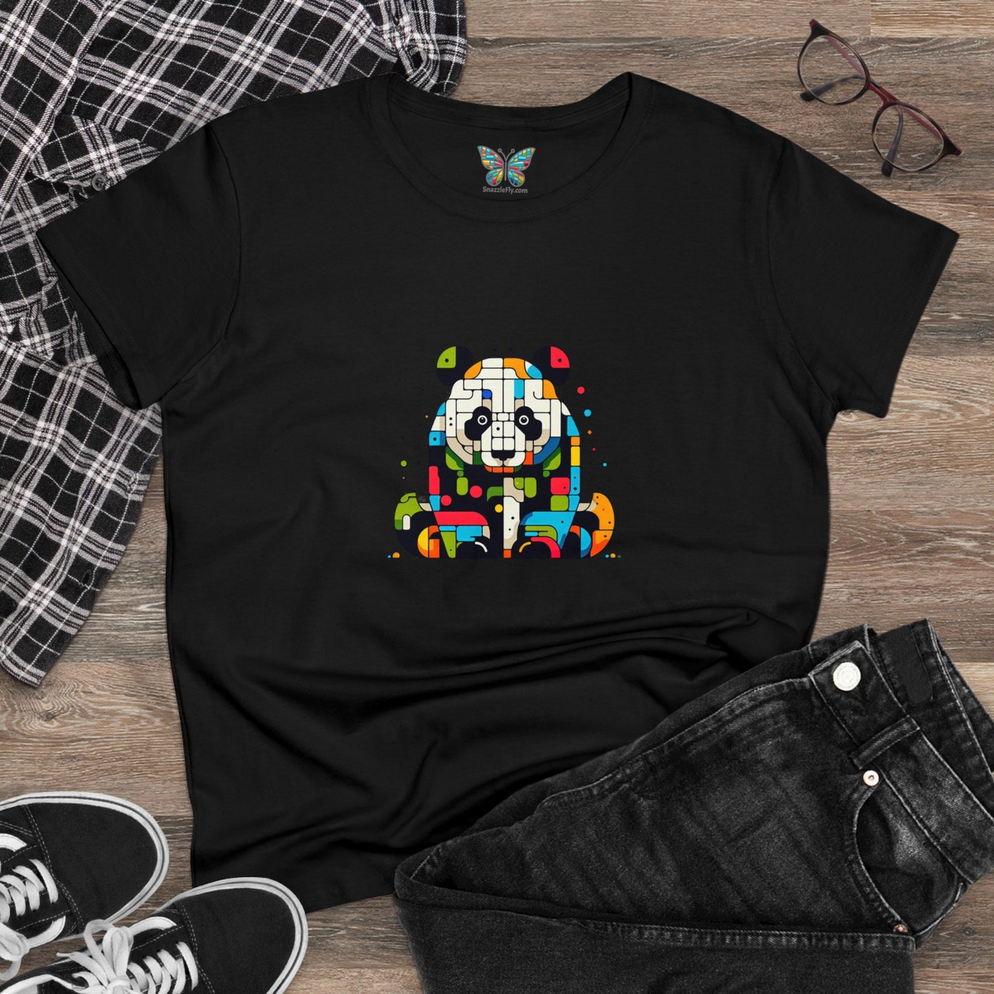 Giant Panda Solacitude - Women - Snazzle Tee