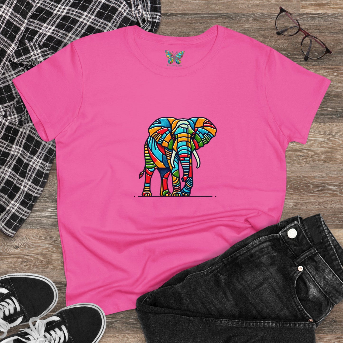 African Elephant Serenitude - Women - Snazzle Tee