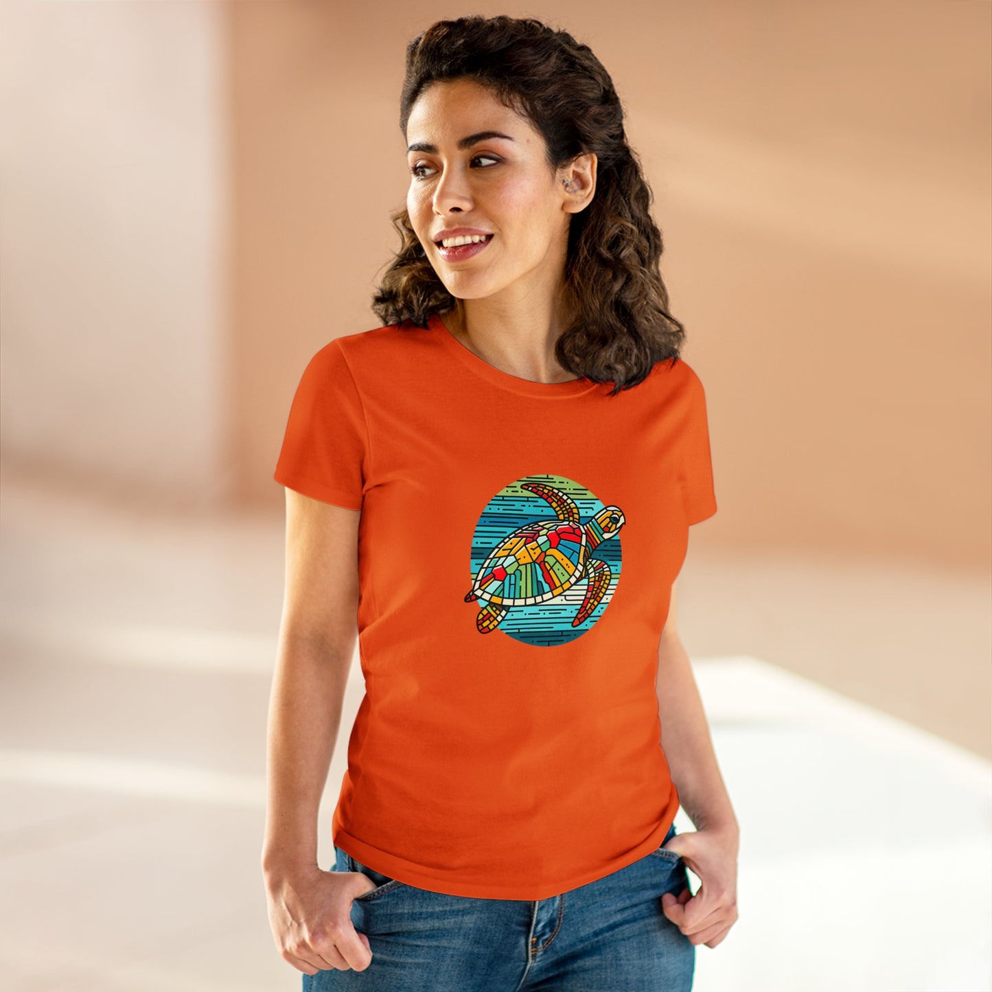 Loggerhead Sea Turtle Kaleidofeel - Women - Snazzle Tee