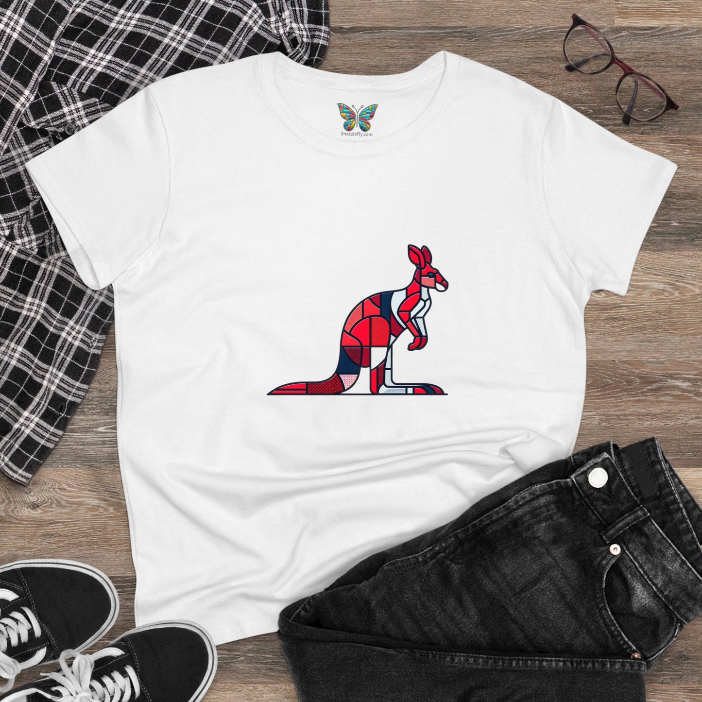 Red Kangaroo Zensweep - Women - Snazzle Tee