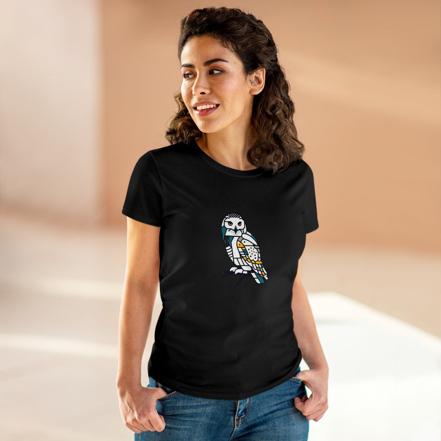 Snowy Owl Expancesthetic - Women - Snazzle Tee