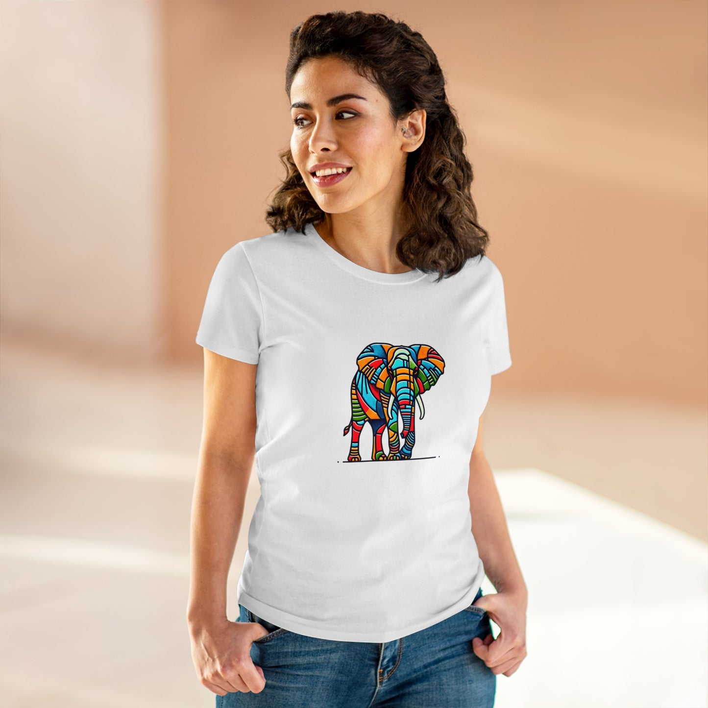 African Elephant Serenitude - Women - Snazzle Tee