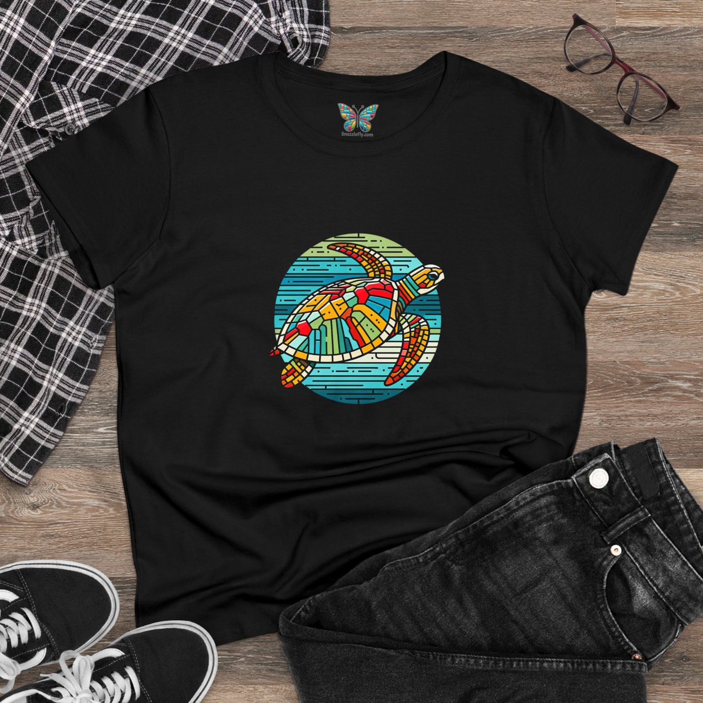 Loggerhead Sea Turtle Kaleidofeel - Women - Snazzle Tee