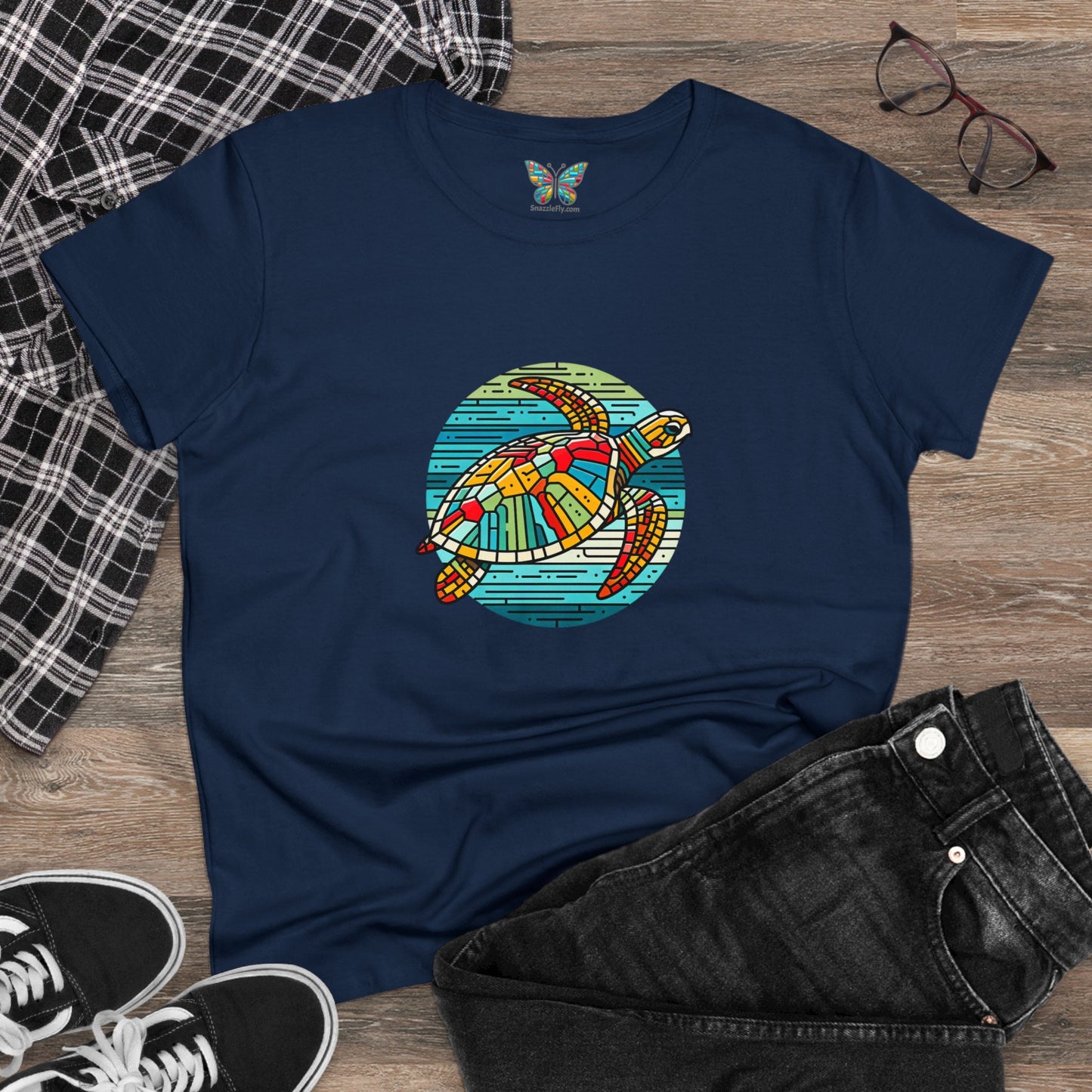 Loggerhead Sea Turtle Kaleidofeel - Women - Snazzle Tee