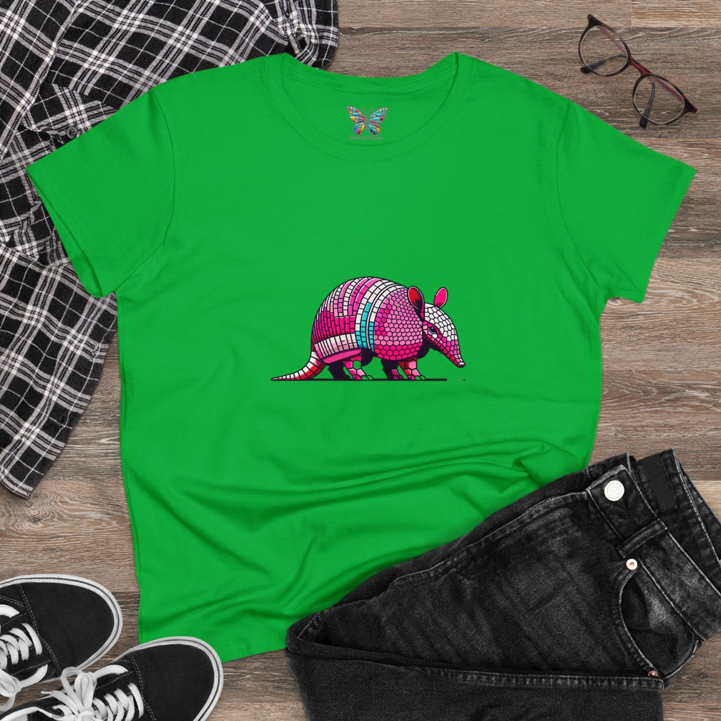 Pink Fairy Armadillo Serenivibes - Women - Snazzle Tee