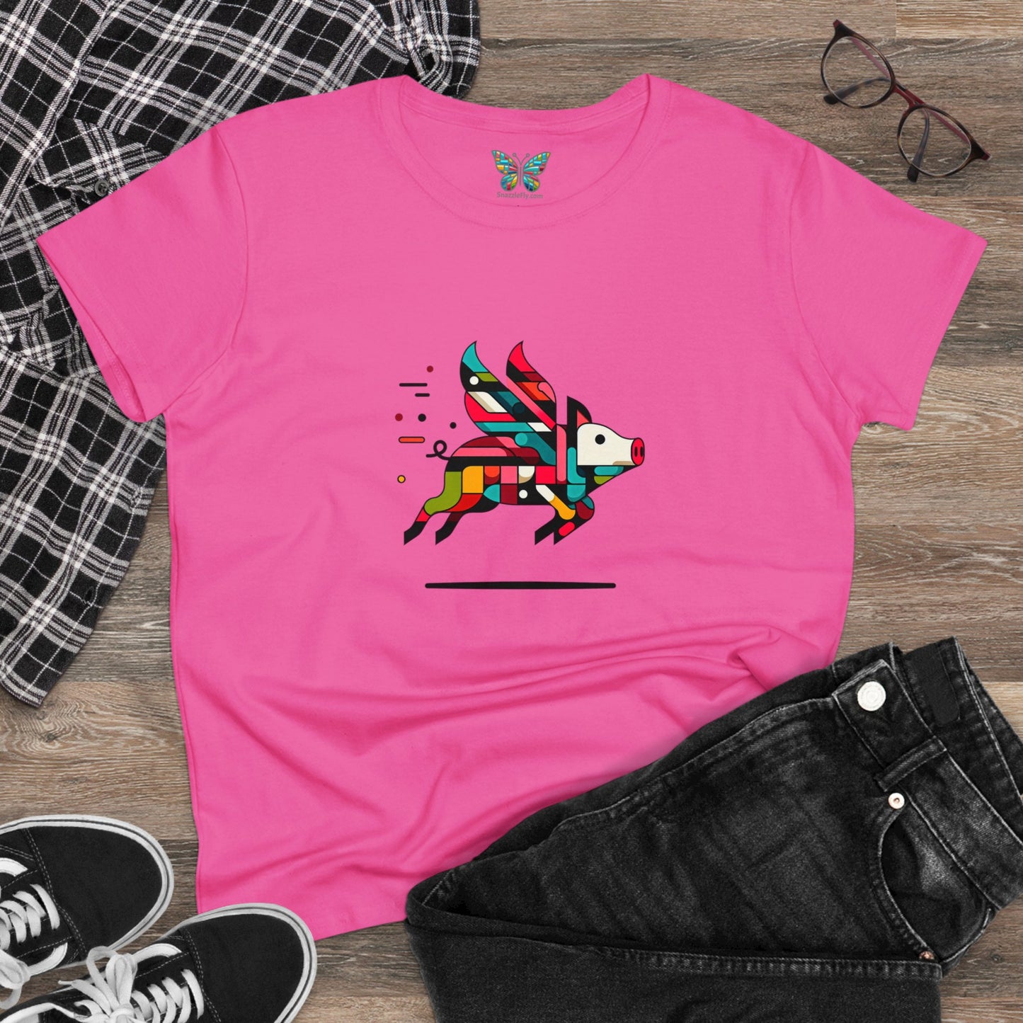 Flying Pig Quirkella - Women - Snazzle Tee