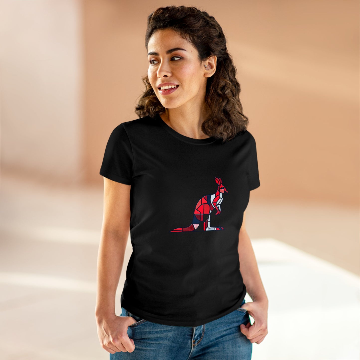 Red Kangaroo Zensweep - Women - Snazzle Tee