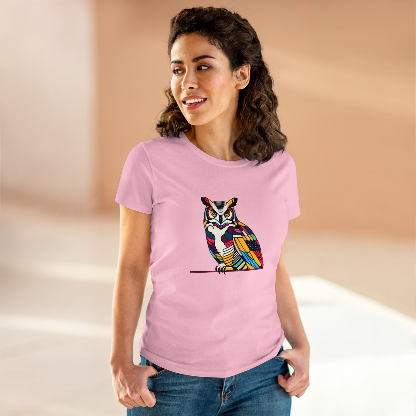 Great Horned Owl Inspyrava - Women - Snazzle Tee