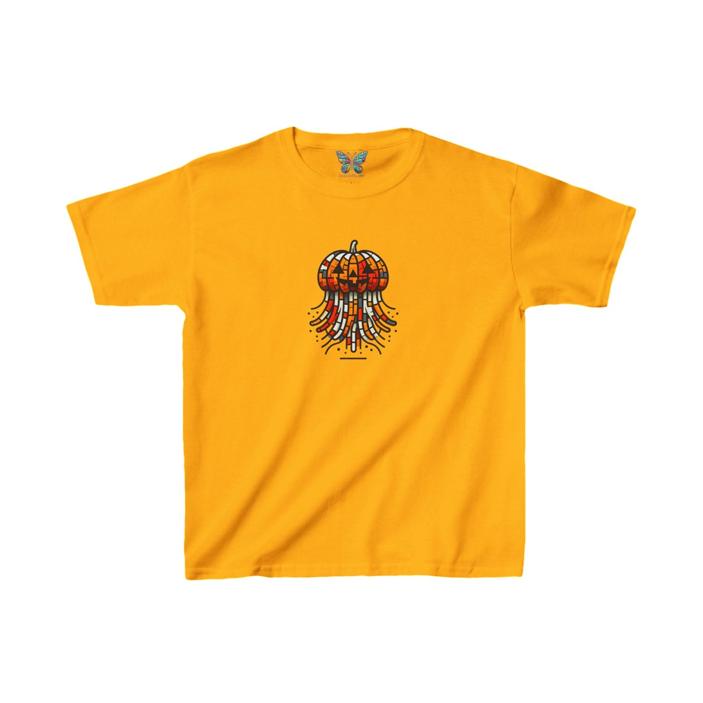 Jack-o'-Lantern Jellyfish Mirthmosphere - Youth - Snazzle Tee