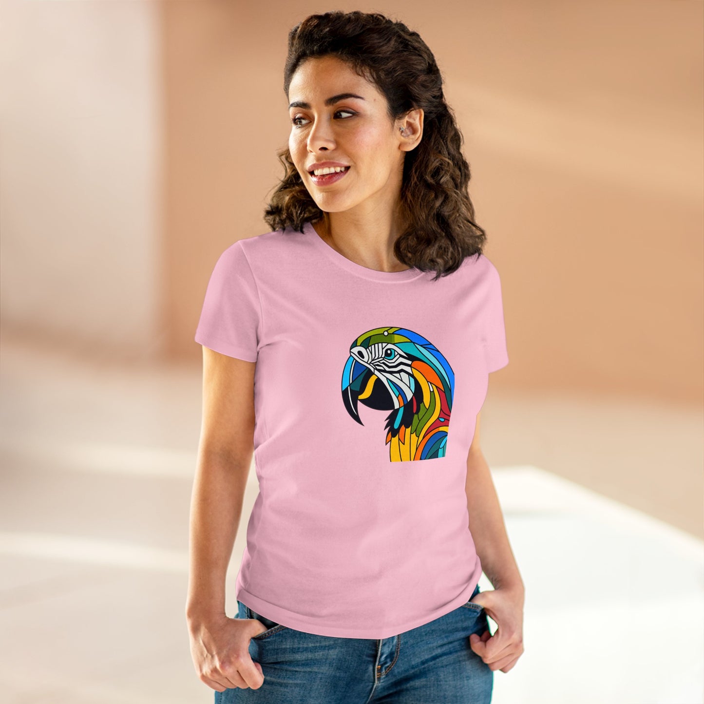 Macaw Parrot Kaleidoshimmer - Women - Snazzle Tee