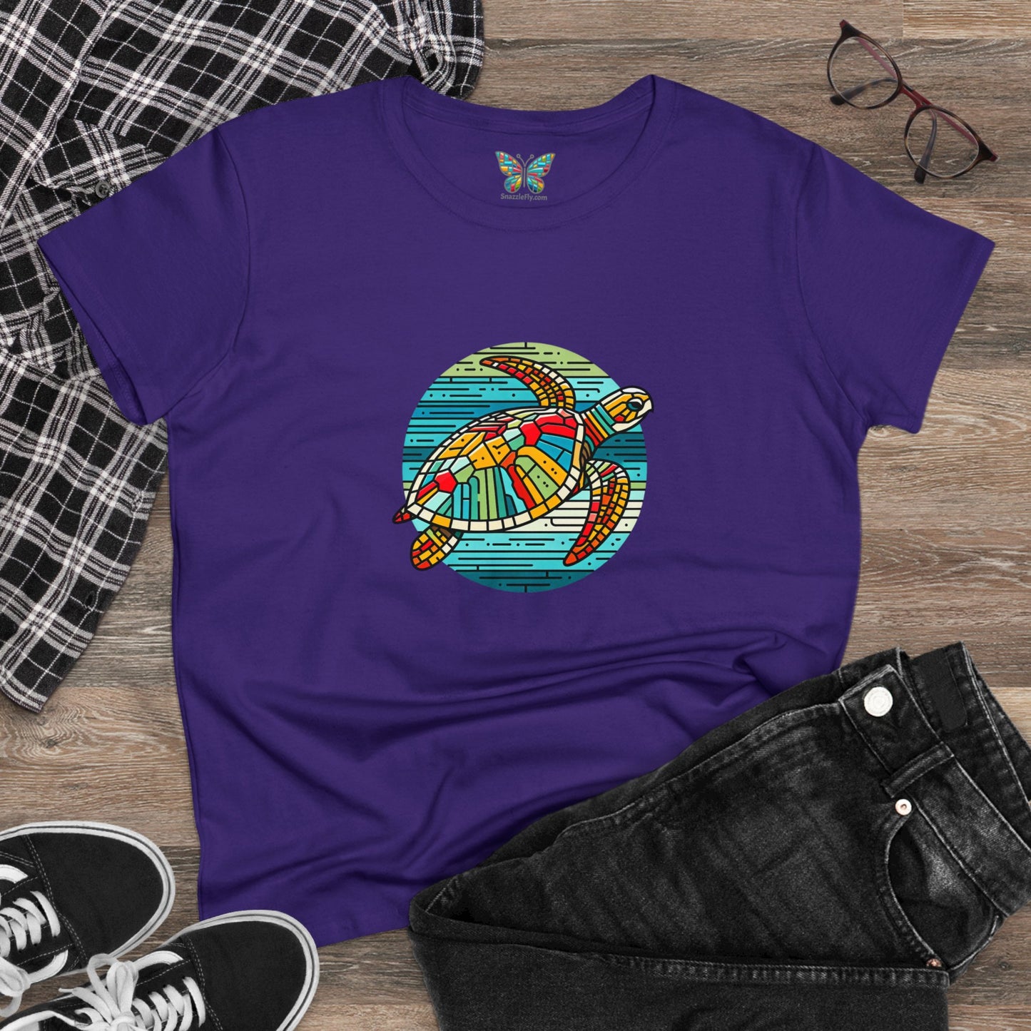 Loggerhead Sea Turtle Kaleidofeel - Women - Snazzle Tee