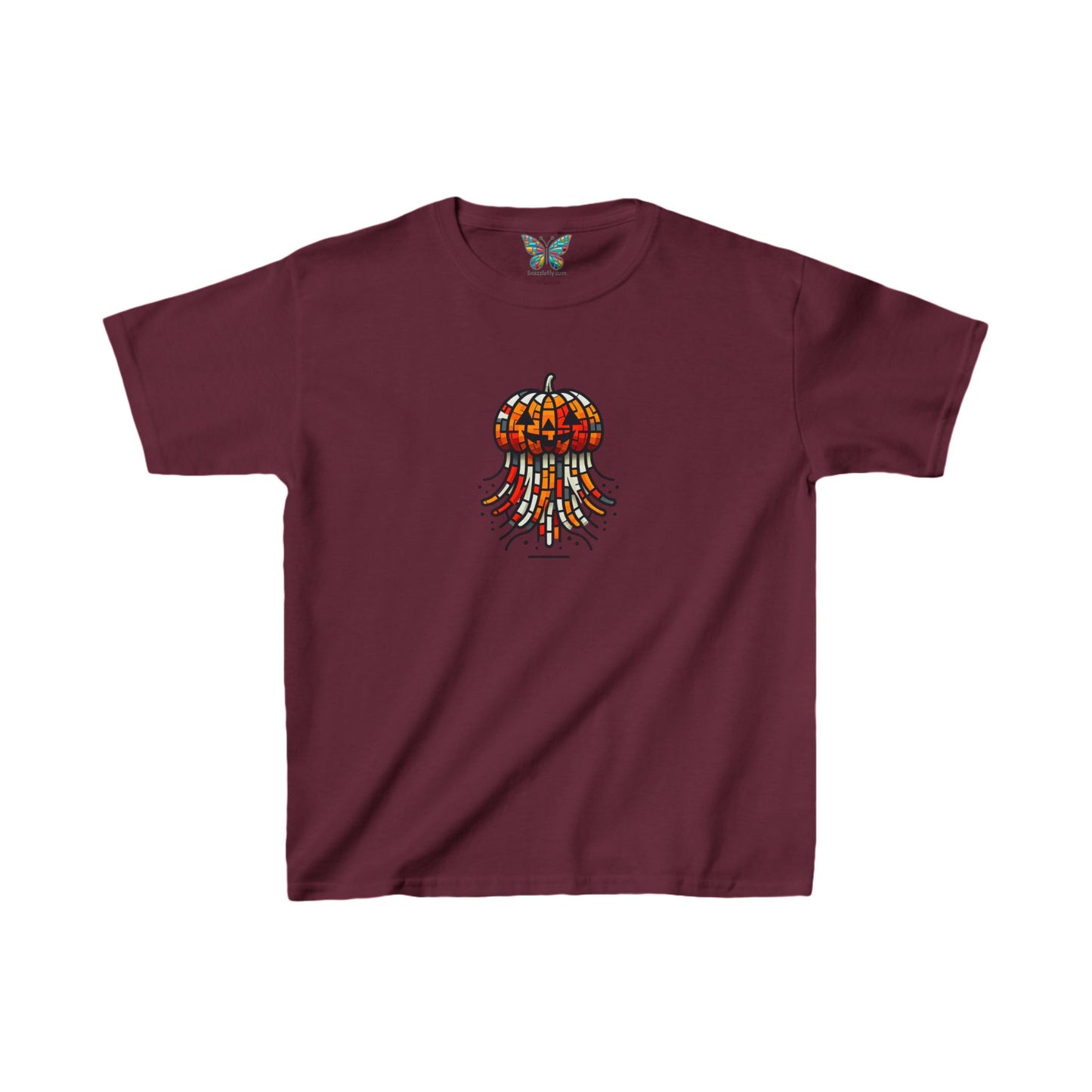 Jack-o'-Lantern Jellyfish Mirthmosphere - Youth - Snazzle Tee