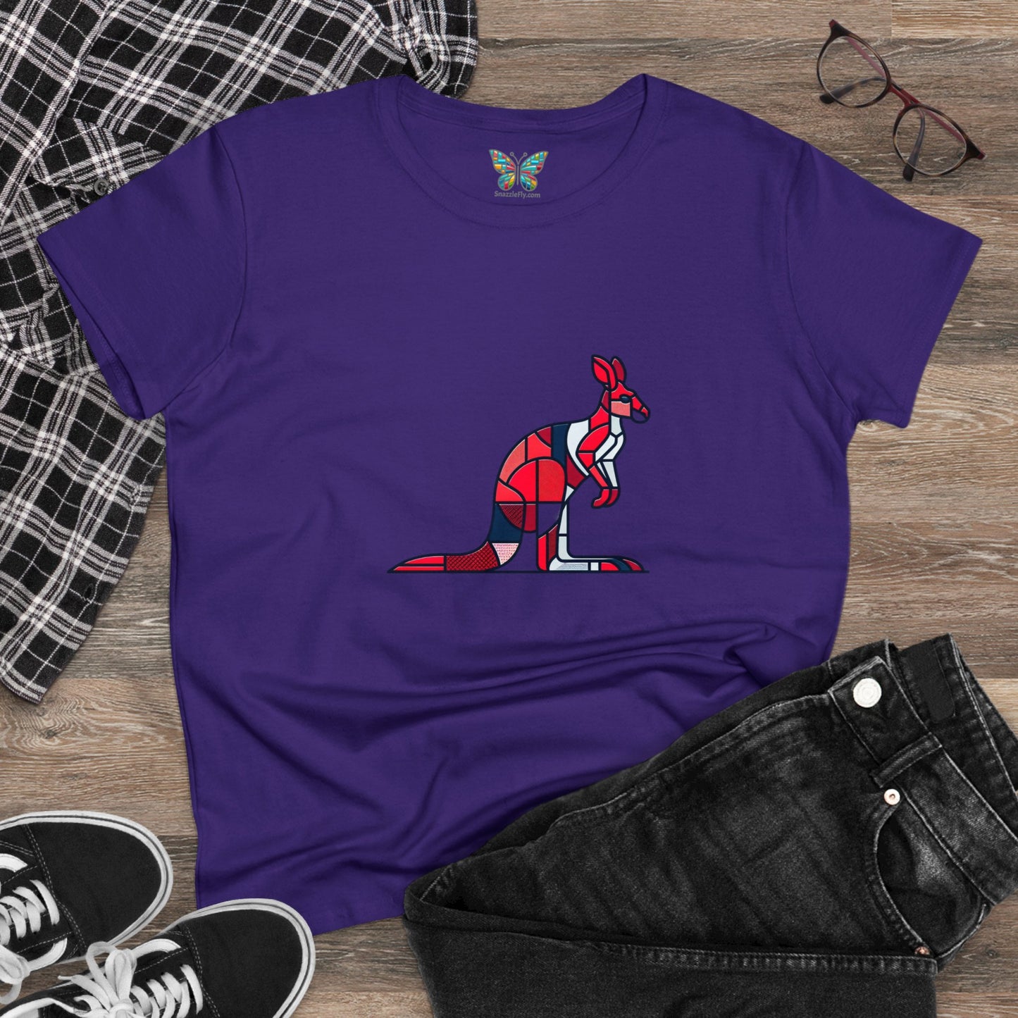 Red Kangaroo Zensweep - Women - Snazzle Tee