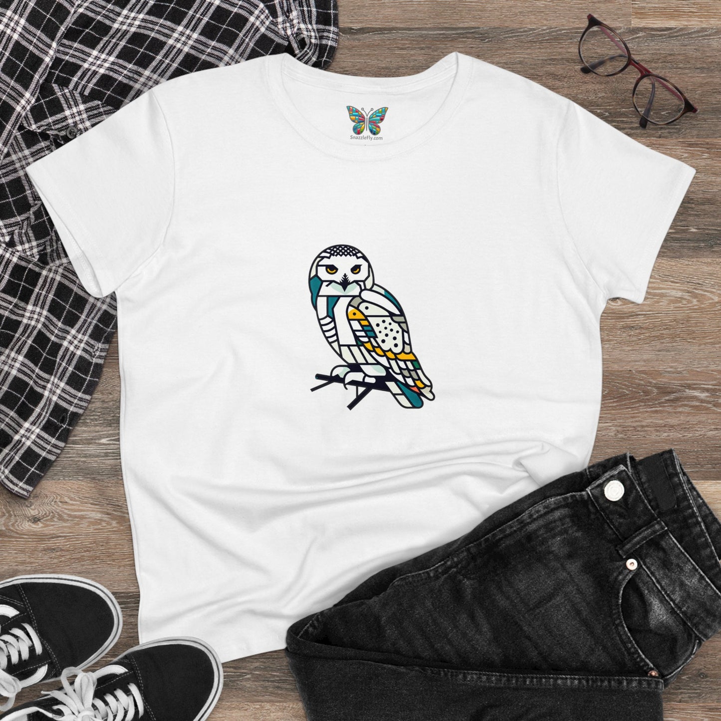 Snowy Owl Expancesthetic - Women - Snazzle Tee