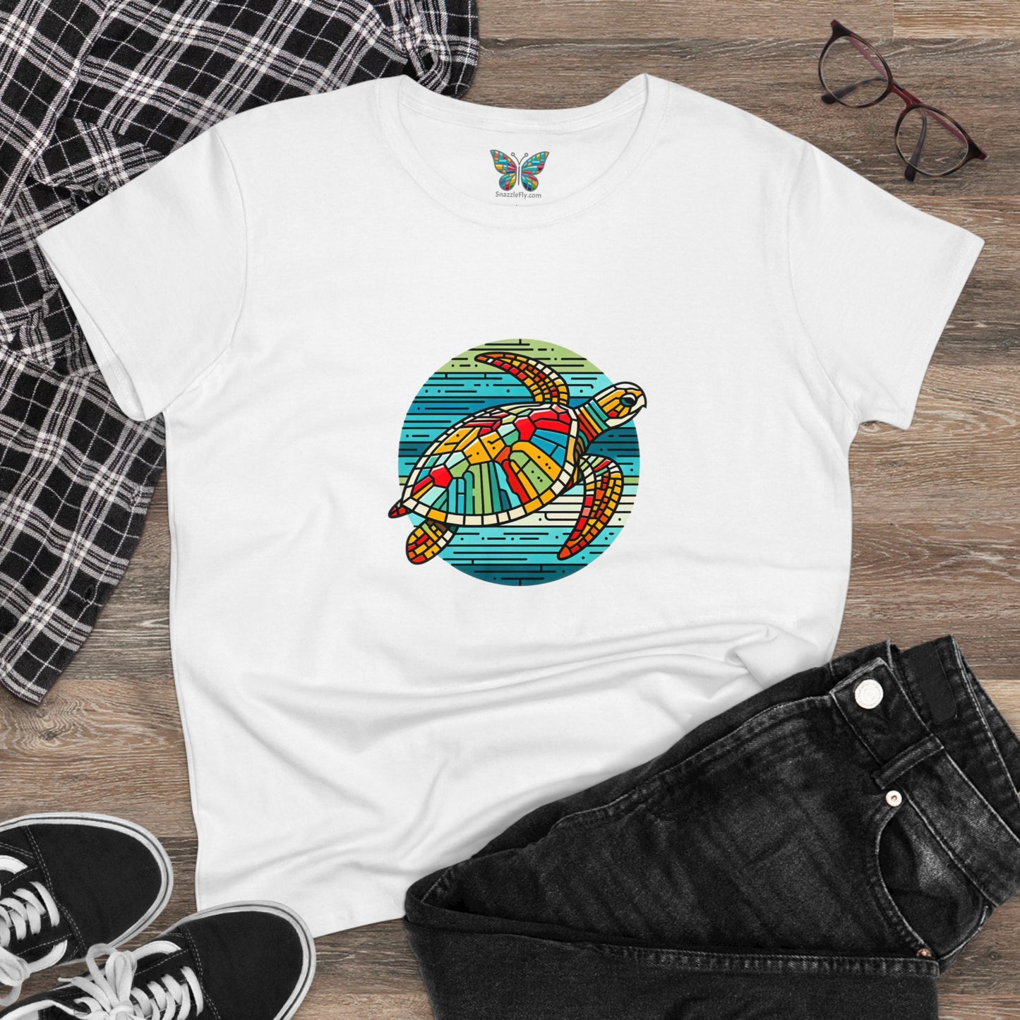 Loggerhead Sea Turtle Kaleidofeel - Women - Snazzle Tee