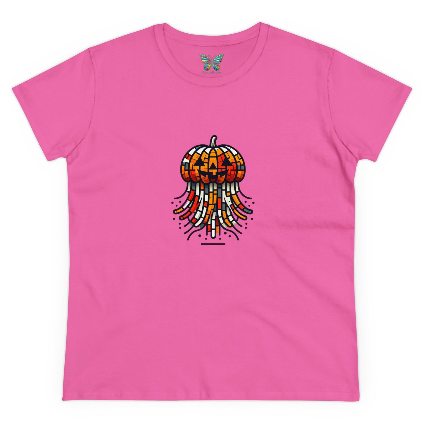 Jack-o'-Lantern Jellyfish Mirthmosphere - Women - Snazzle Tee