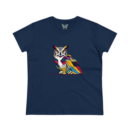 Great Horned Owl Inspyrava - Women - Snazzle Tee