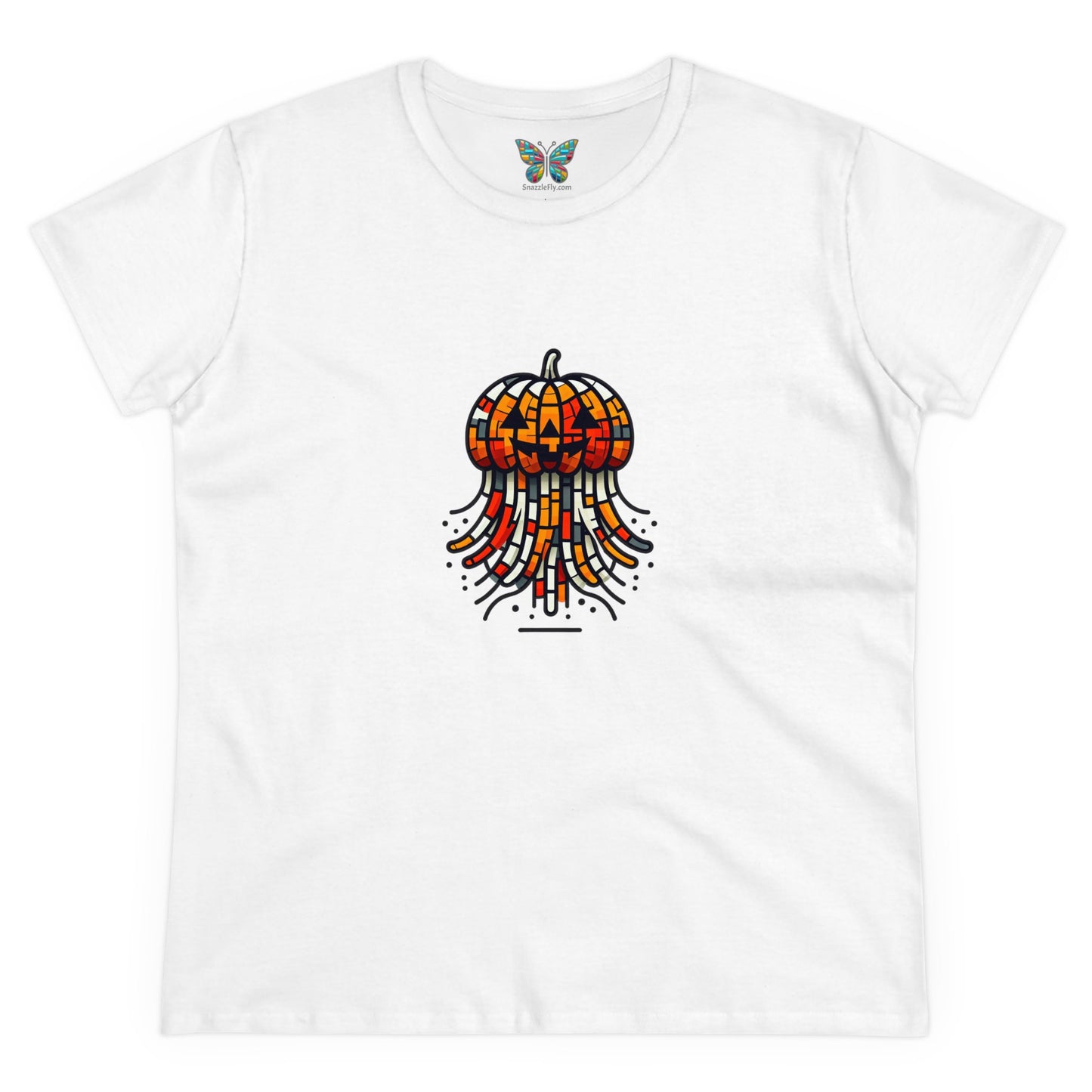 Jack-o'-Lantern Jellyfish Mirthmosphere - Women - Snazzle Tee