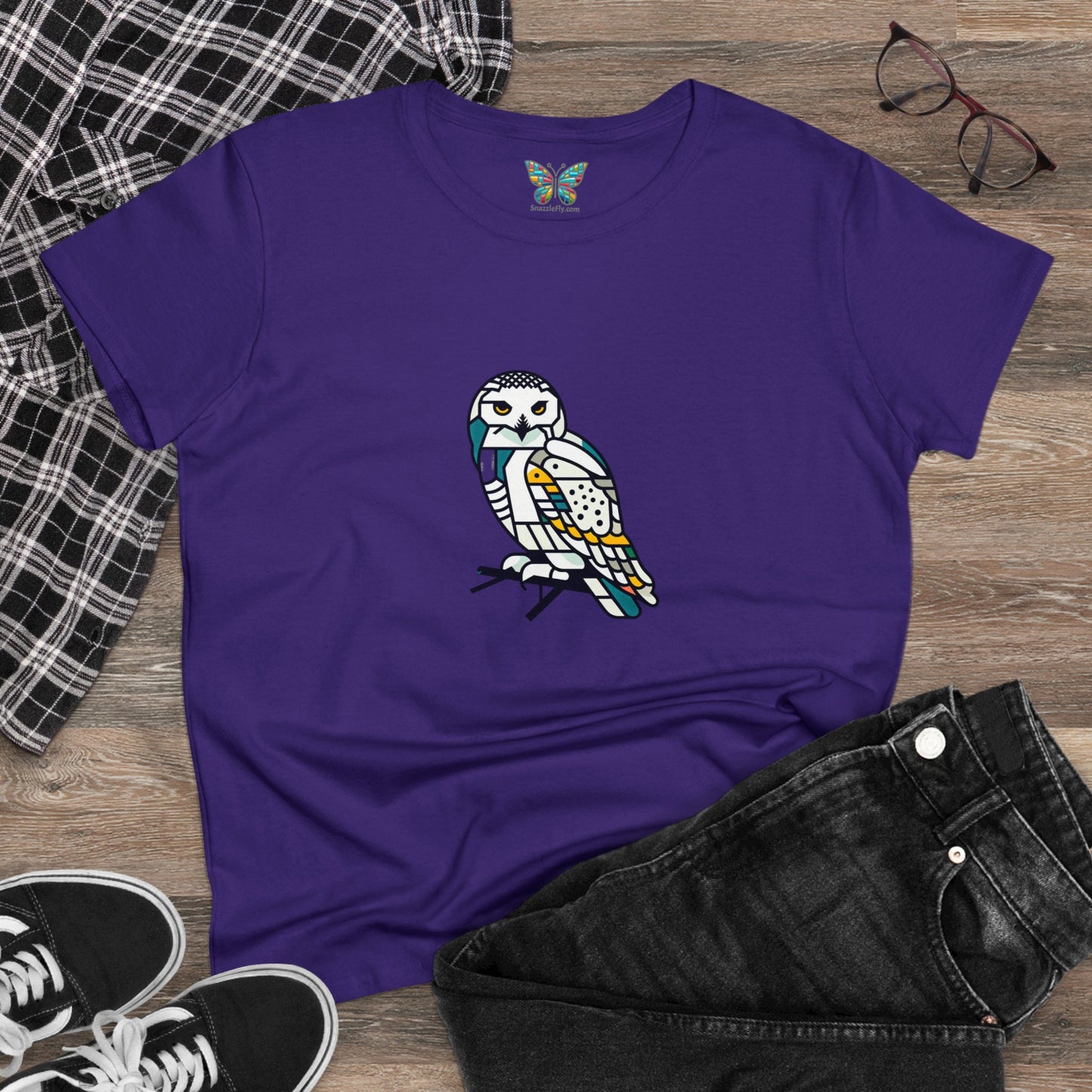 Snowy Owl Expancesthetic - Women - Snazzle Tee