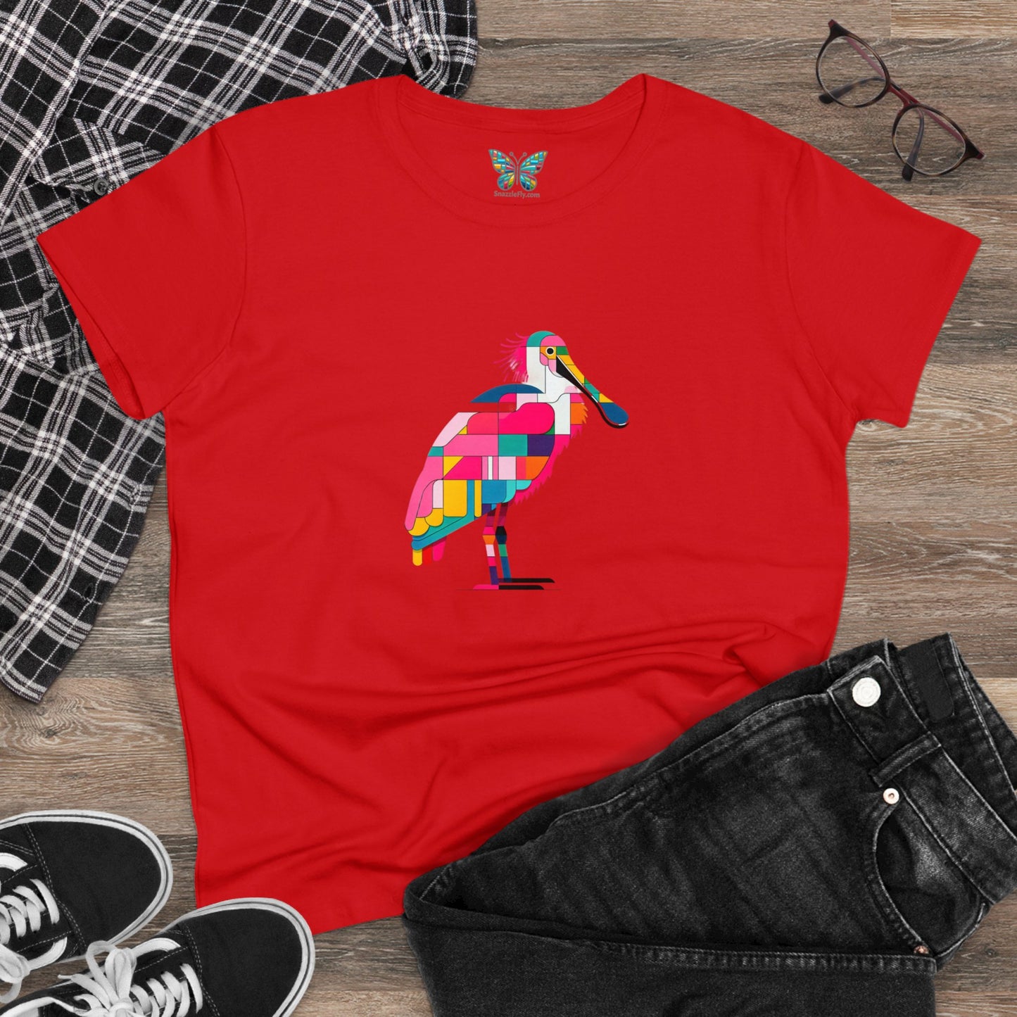 Roseate Spoonbill Jollivex - Women - Snazzle Tee