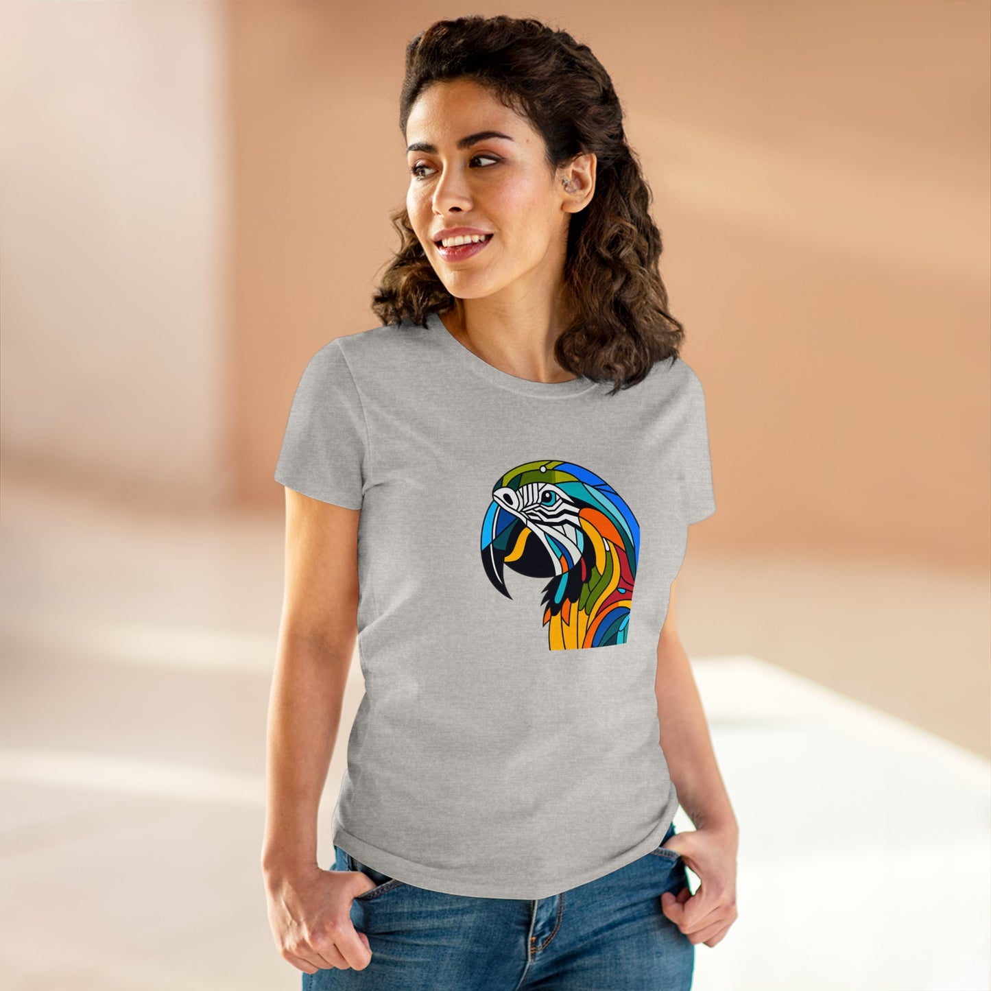 Macaw Parrot Kaleidoshimmer - Women - Snazzle Tee