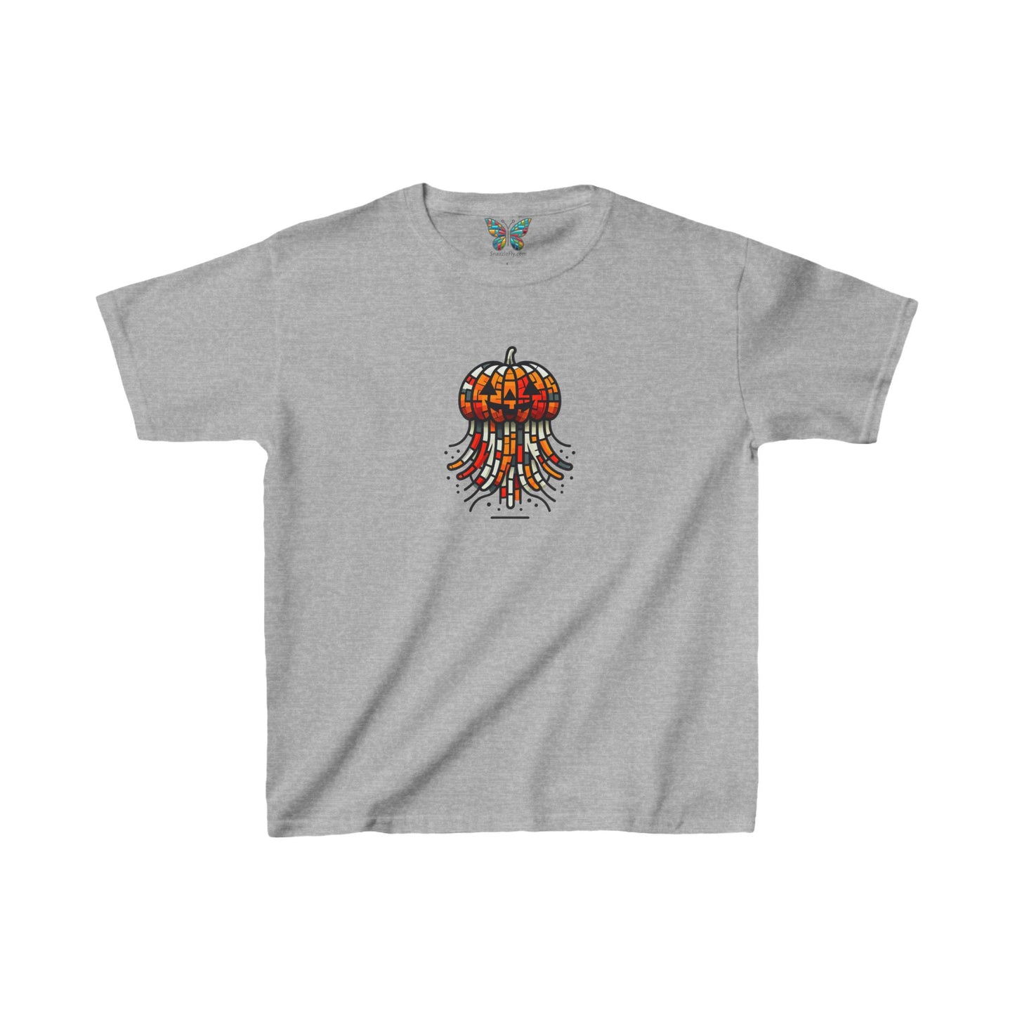 Jack-o'-Lantern Jellyfish Mirthmosphere - Youth - Snazzle Tee