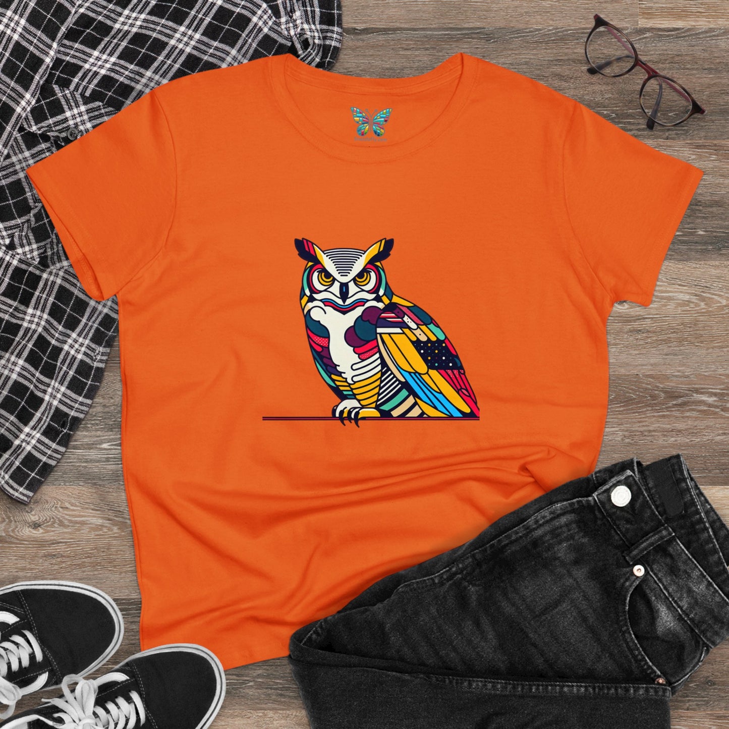 Great Horned Owl Inspyrava - Women - Snazzle Tee