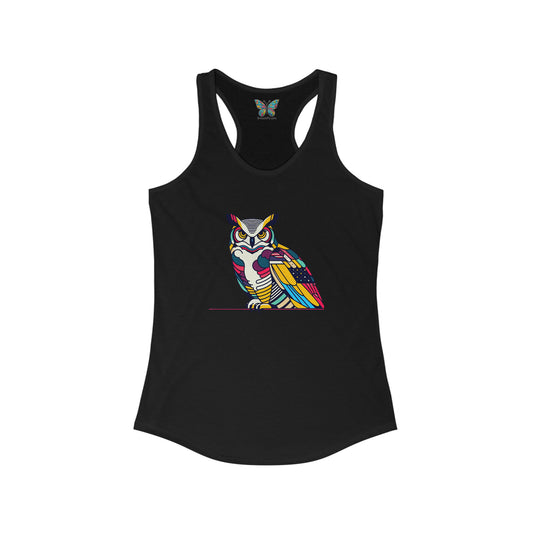 Great Horned Owl Inspyrava - Women - Snazzle Tank