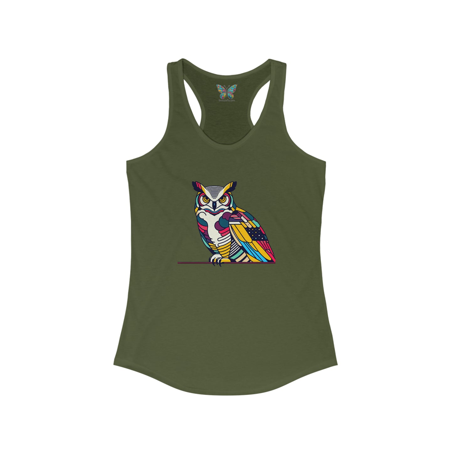 Great Horned Owl Inspyrava - Women - Snazzle Tank