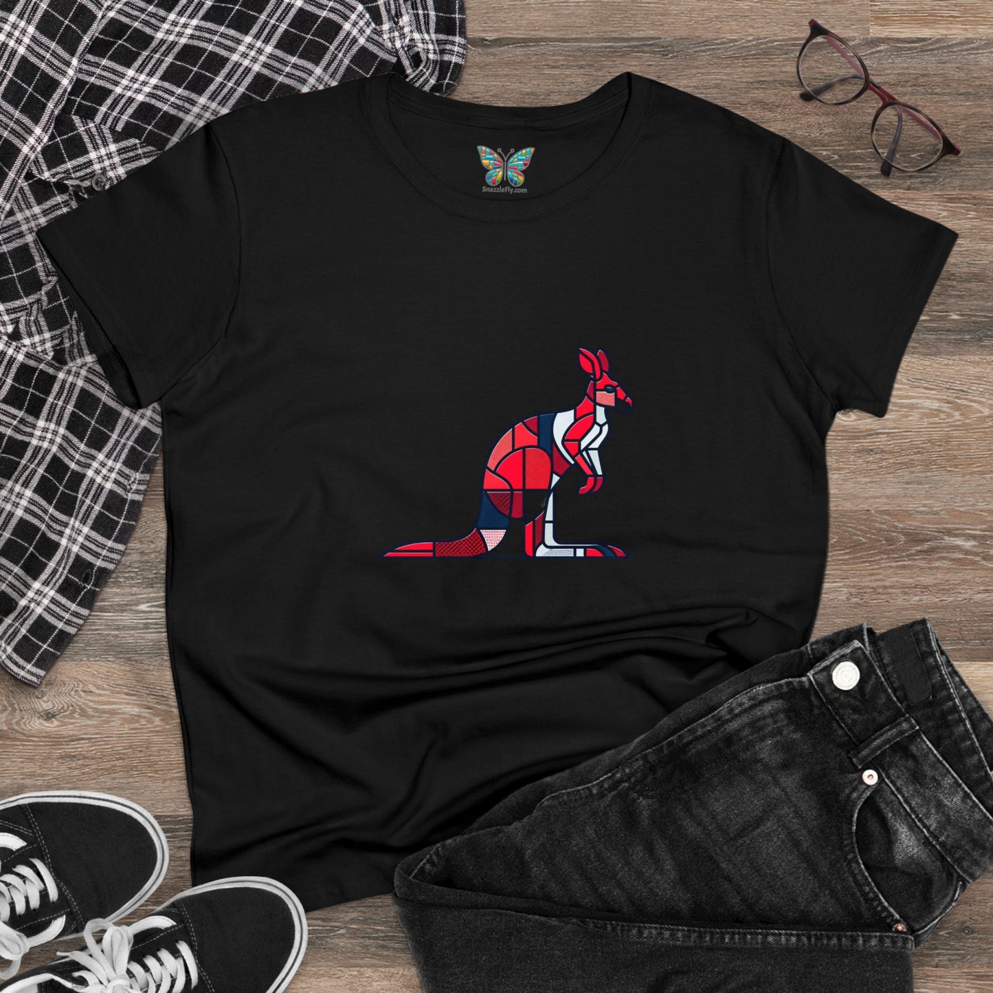 Red Kangaroo Zensweep - Women - Snazzle Tee