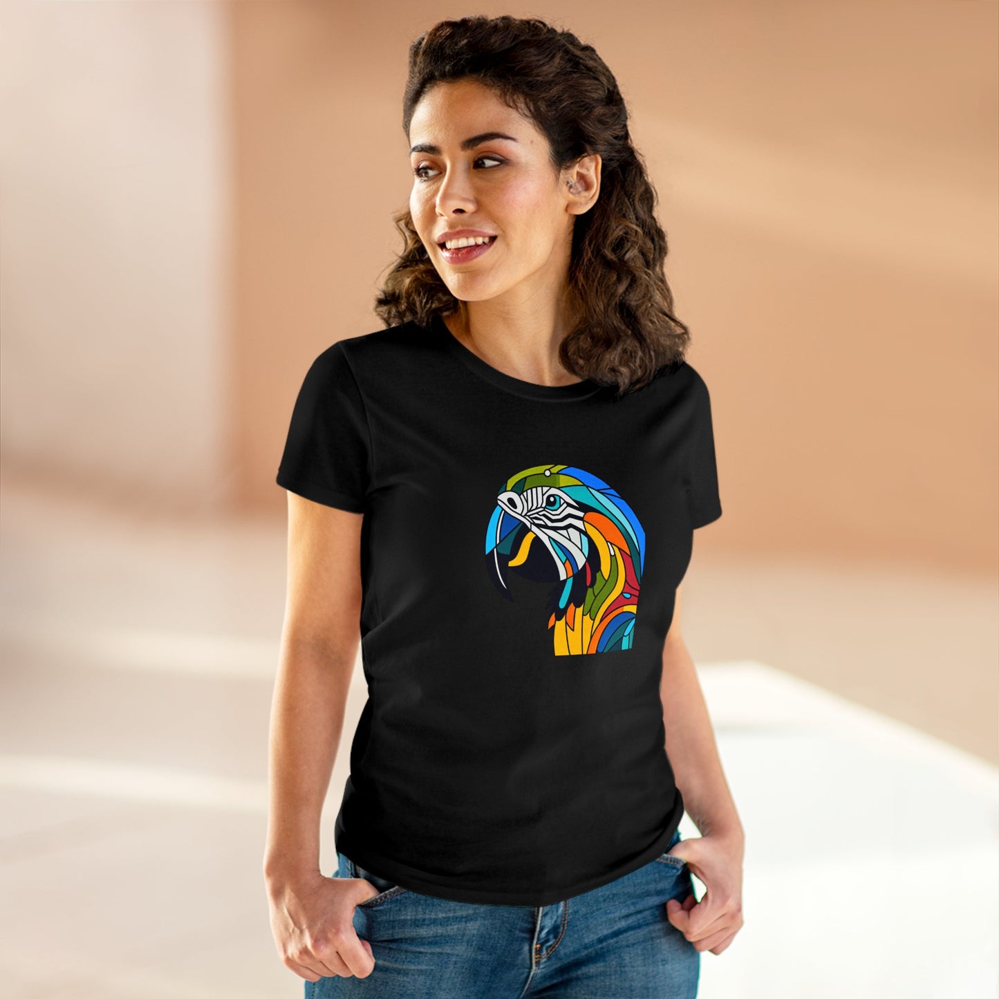 Macaw Parrot Kaleidoshimmer - Women - Snazzle Tee