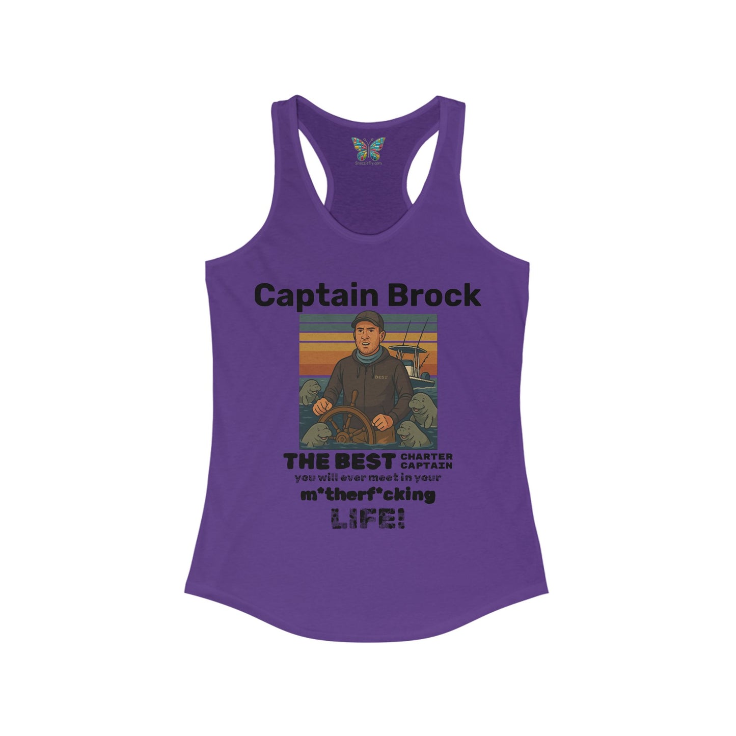 The Best Charter Captain You'll Ever Meet! - Personalizable - Women - Snazzle Tank