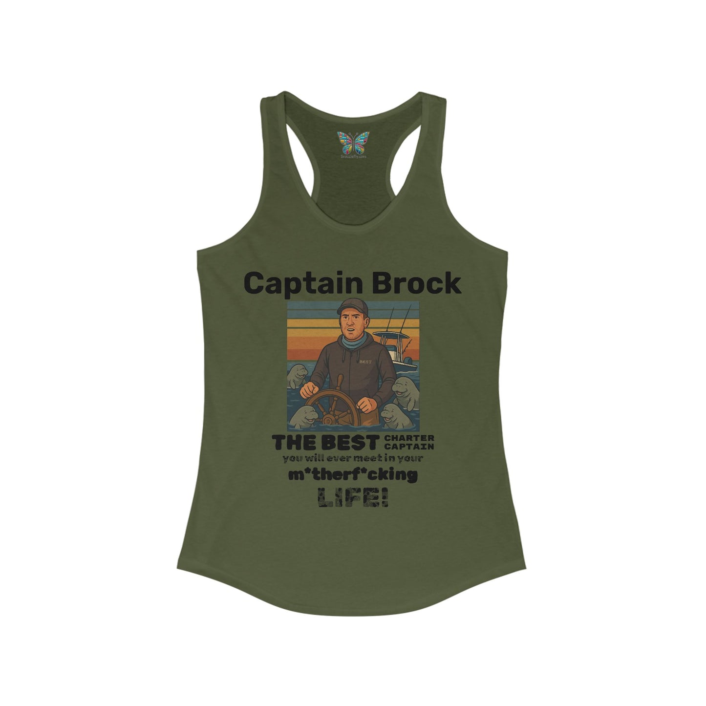 The Best Charter Captain You'll Ever Meet! - Personalizable - Women - Snazzle Tank