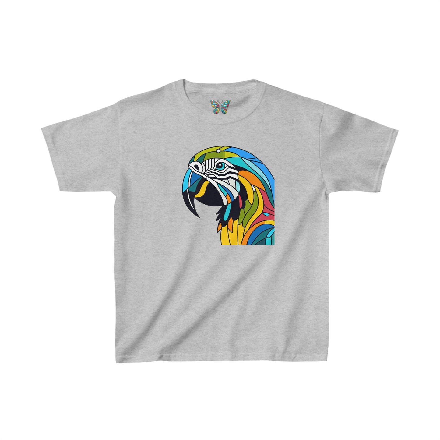 Macaw Parrot Kaleidoshimmer - Youth - Snazzle Tee