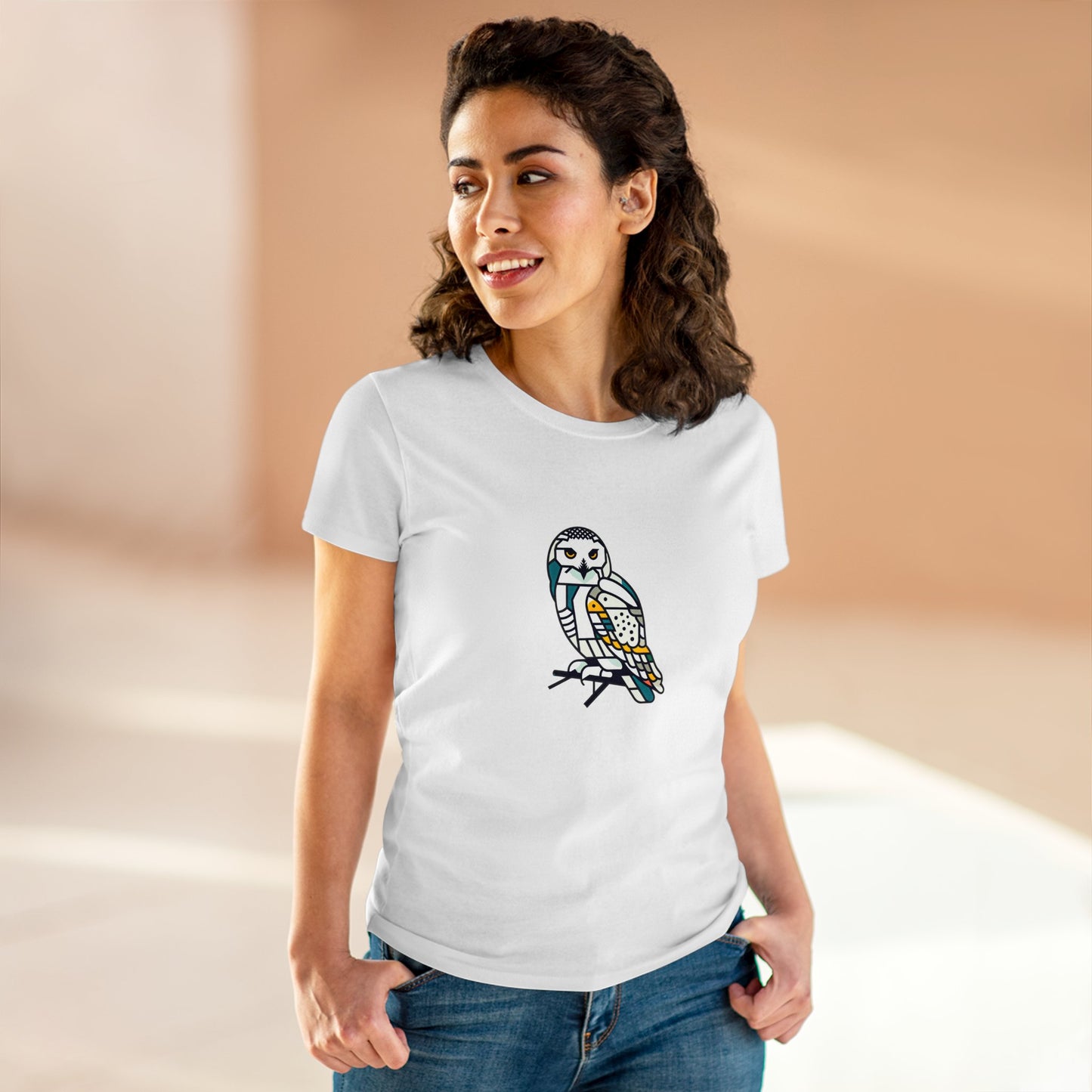 Snowy Owl Expancesthetic - Women - Snazzle Tee