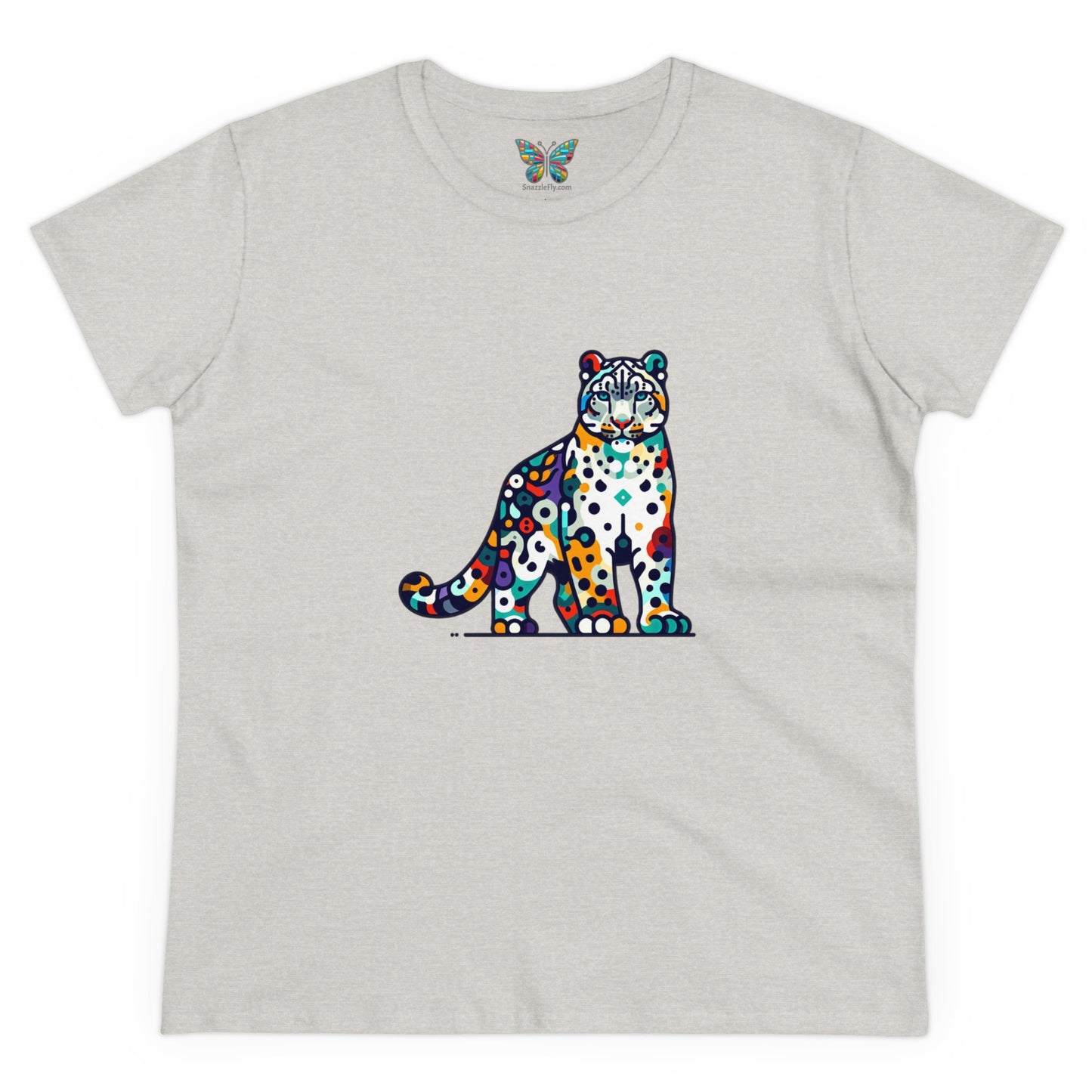 Snow Leopard Mystivibe - Women - Snazzle Tee