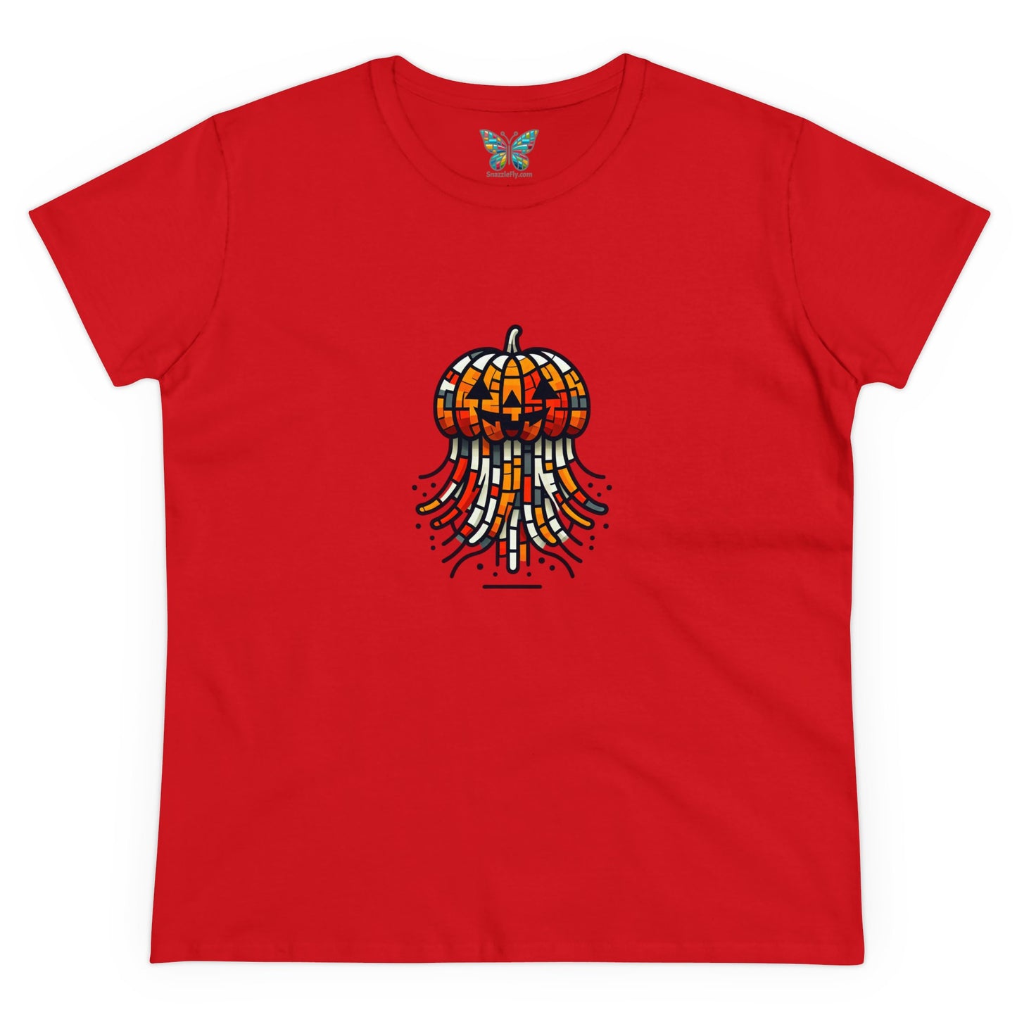 Jack-o'-Lantern Jellyfish Mirthmosphere - Women - Snazzle Tee