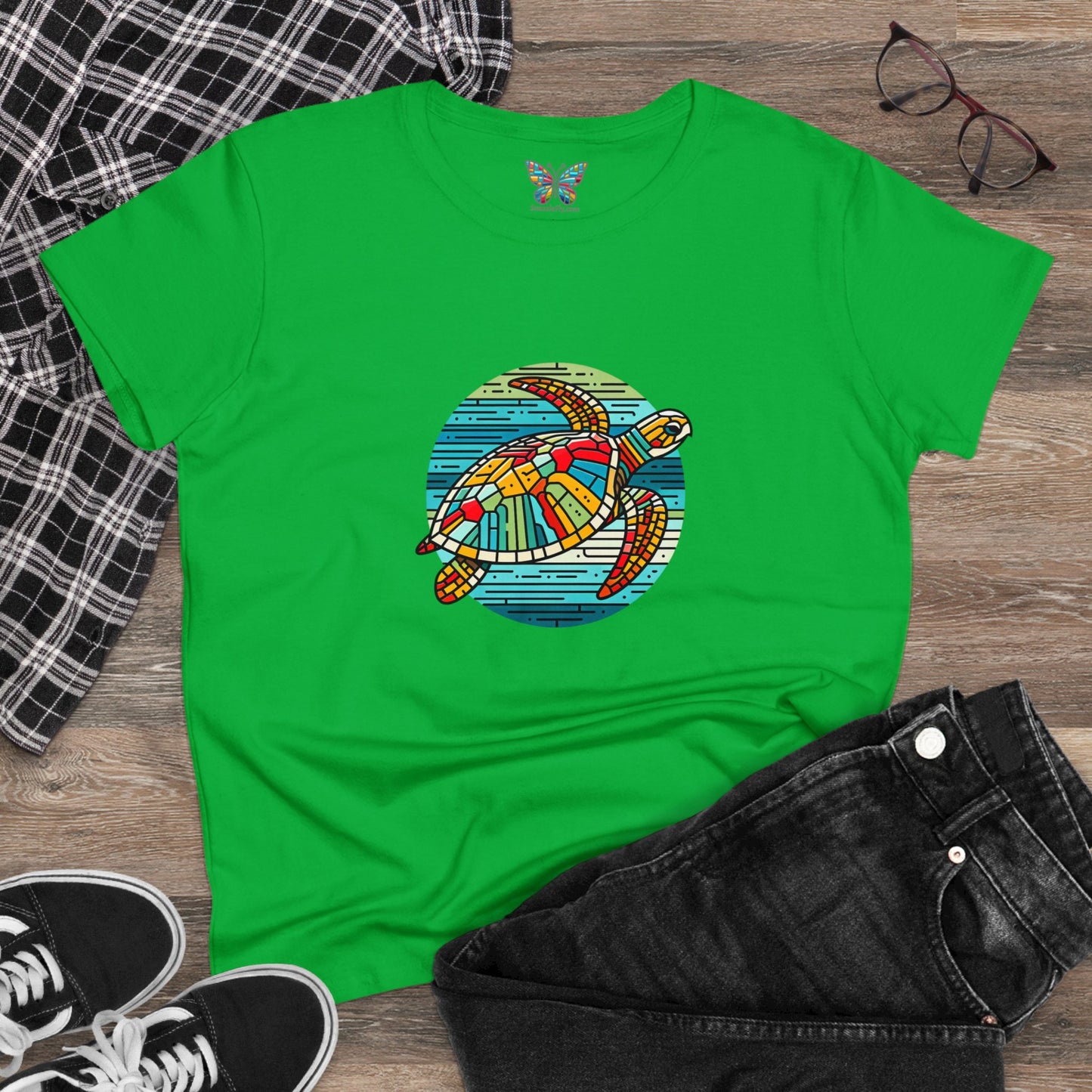 Loggerhead Sea Turtle Kaleidofeel - Women - Snazzle Tee